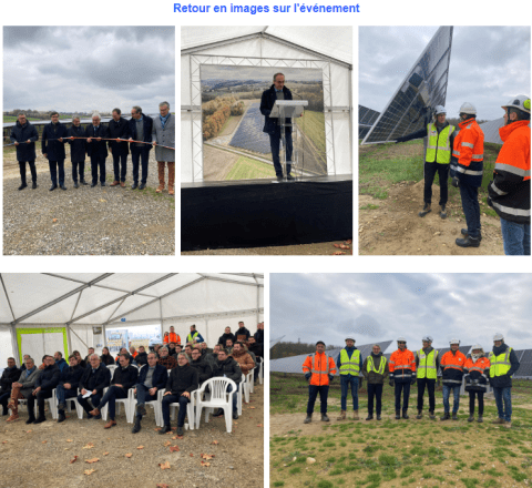 Photos de l'inauguration de la ferme solaire Totalenergies de Serpaize